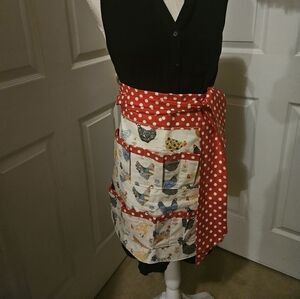 Chicken Egg Farm Gathering Collecting Waist Apron With Pockets Handmade